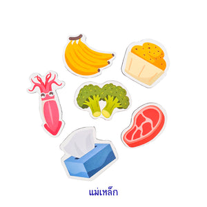 Shopping Magnet Set (แบบหน้าการ์ตูน พร้อมส่ง)