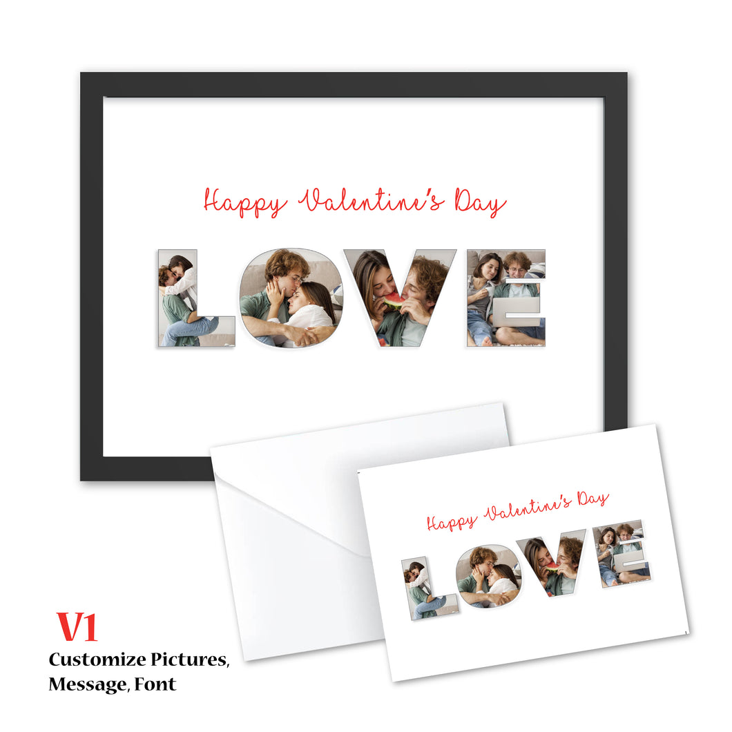 Valentine's Day Print กรอบรูปวันวาเลนไทน์ 8 x 10