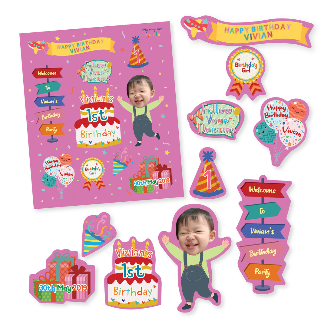 Birthday Magnet Set  เซตแม่เหล็กวันเกิด (10ชิ้น)