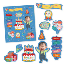 Load image into Gallery viewer, Birthday Magnet Set  เซตแม่เหล็กวันเกิด (10ชิ้น)
