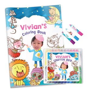Coloring Book & Crayon Set
