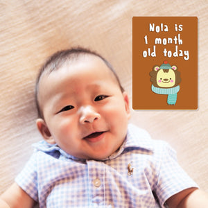 Baby Milestone Cards (Animals)