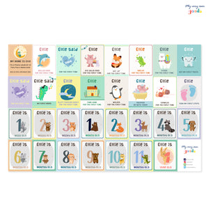 Baby Milestone Cards (Cute)