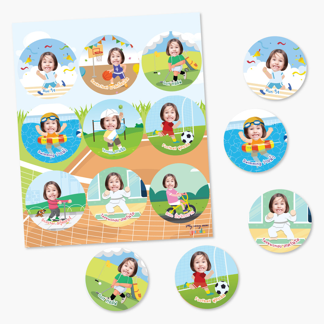 Sport Magnet Set  เซตแม่เหล็กกีฬา (9ชิ้น)