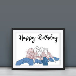 Cartoon Drawing + Photoframe