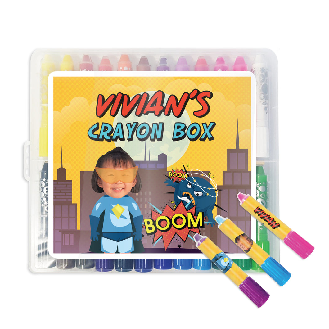 Superhero Crayon Box